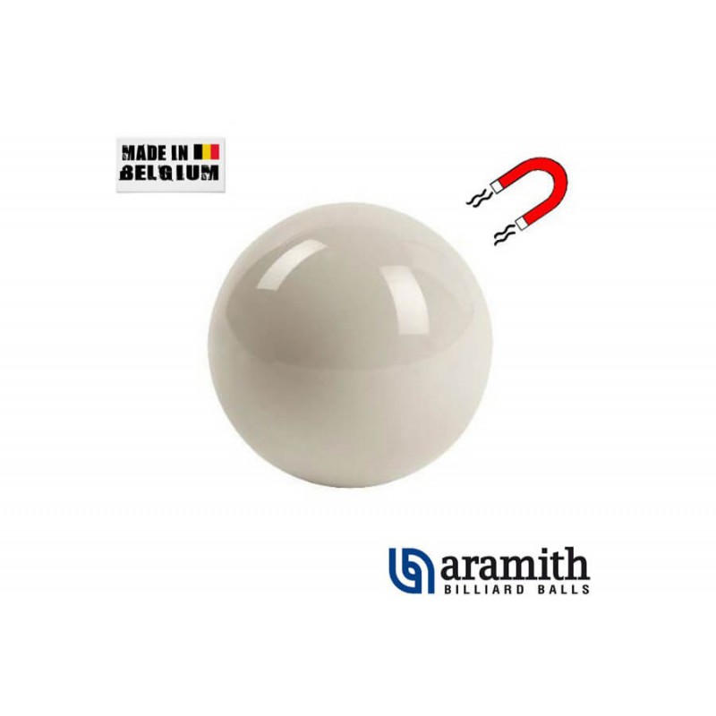 Bille blanche Magnetique Aramith 57 mm 