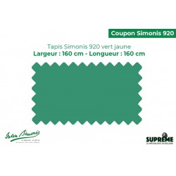 Tapis Simonis 920 160 cm vert Jaune (vendu au metre) 
