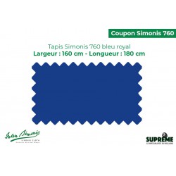 Coupon Tapis Simonis 760 165 cm Bleu Royal (vendu au metre) 