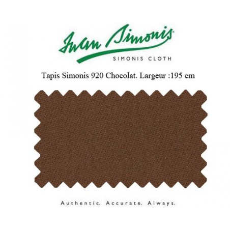 Tapis Simonis 920 195 cm Chocolat (vendu au metre) 