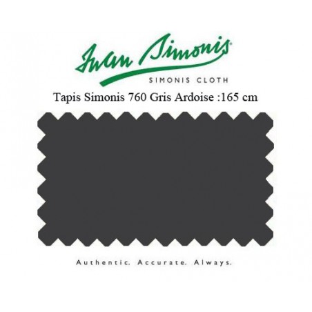 Tapis Simonis 760 165 cm gris Ardoise (vendu au metre) 